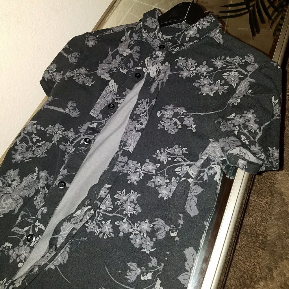 Flower button down